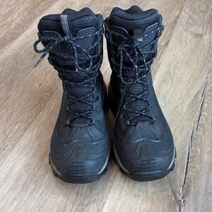 Black Lace-Up Boots